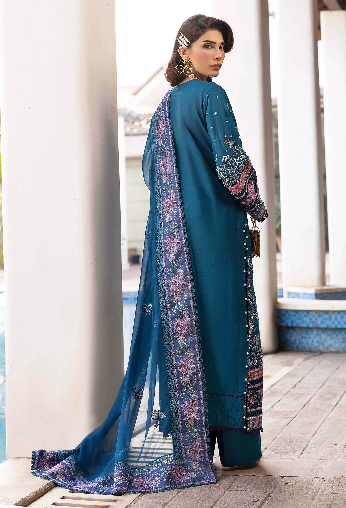 Adans Libas Summer's Dream Embroidered Lawn Unstitched 3 Piece - Jotey