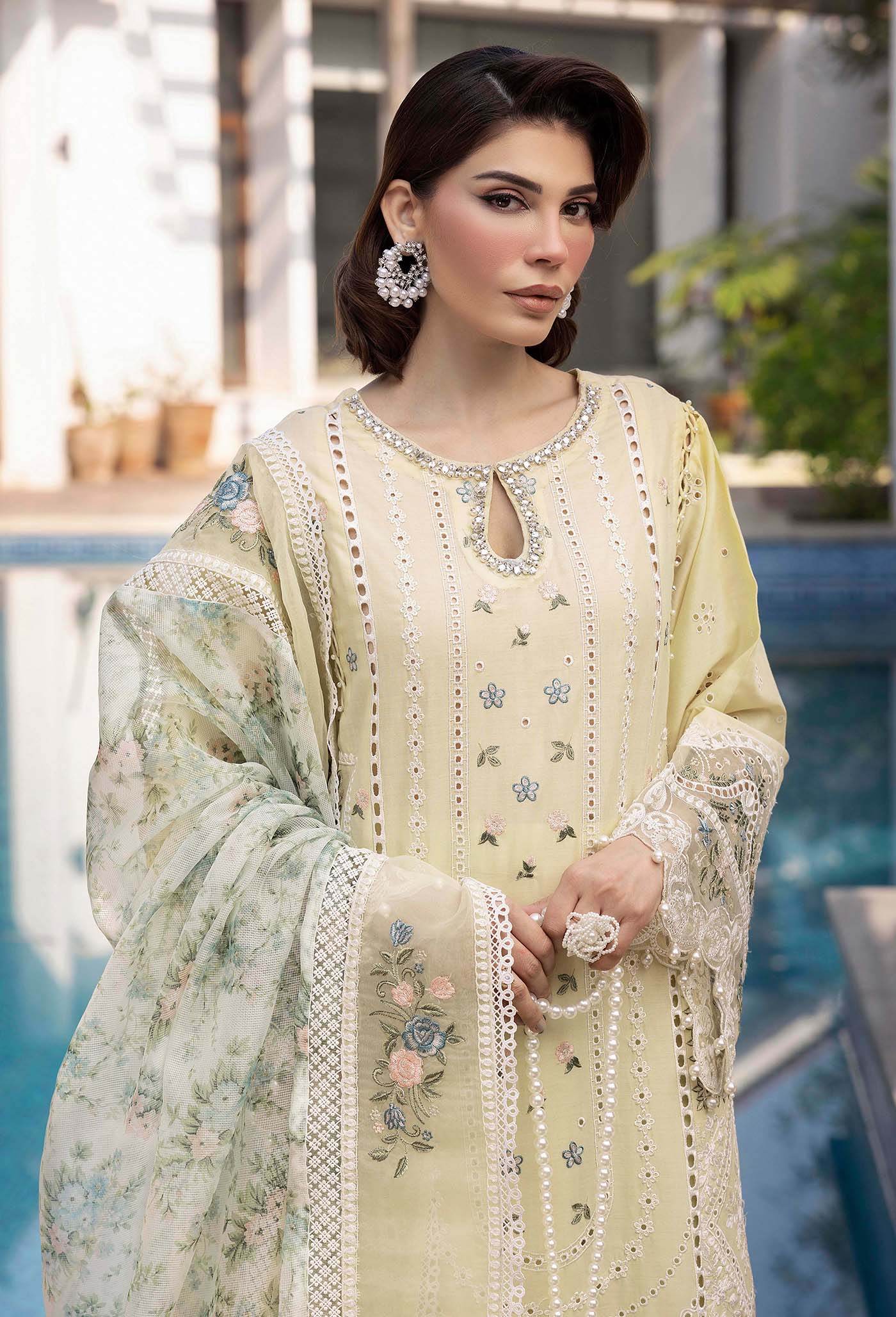 Adans Libas Summer's Dream Embroidered Lawn Unstitched 3 Piece - Jotey