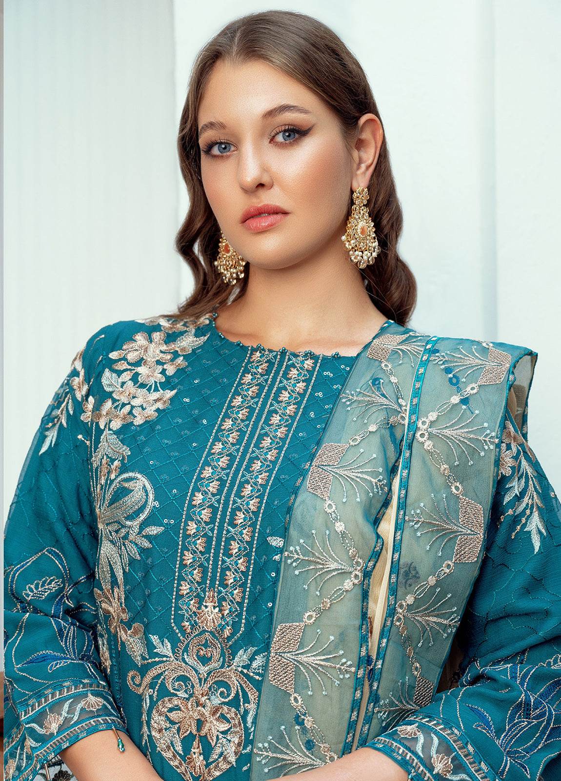 MEHRIMA By Noori Stitched Chiffon Luxury 3pcs - Jotey