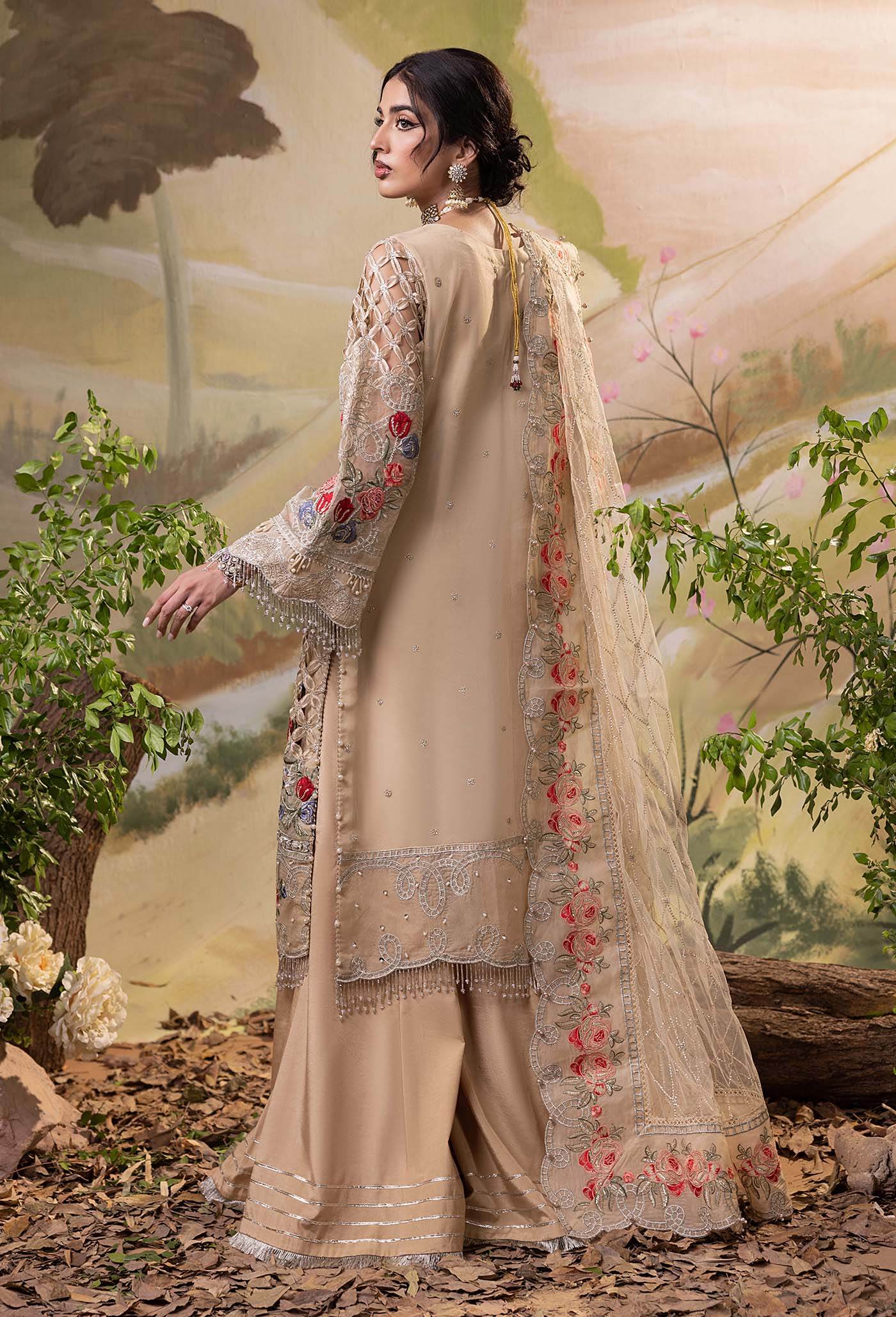 Adan's Libas Elysion Embroidered Festive Unstitched 3pcs - Jotey