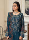 Tabassum By ZA Clothes Embroidered Chiffon Semi-Stitched 3pcs - Jotey