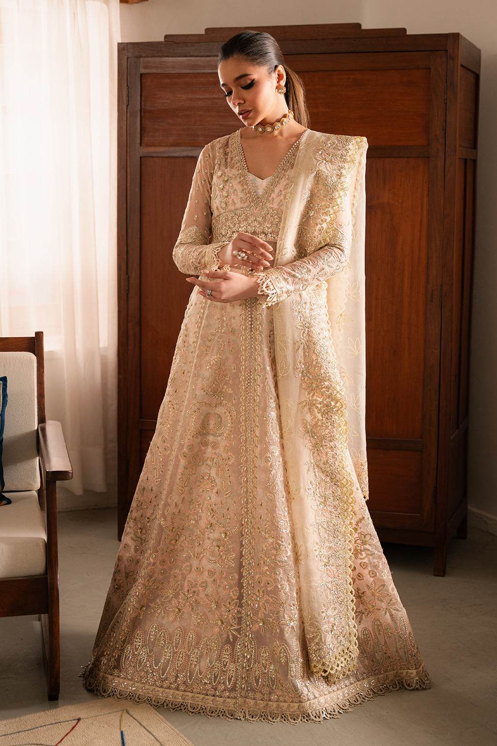 Solene Wedding Formals Unstitched 3pcs - Jotey