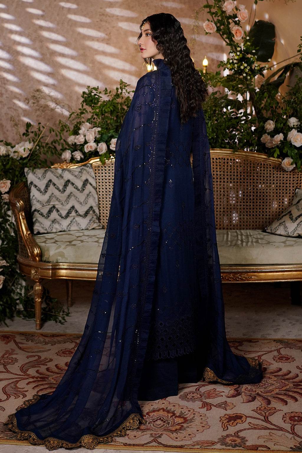 Aarzu Luxury Embroidered Vol-03 Unstitched 3Pcs - Jotey