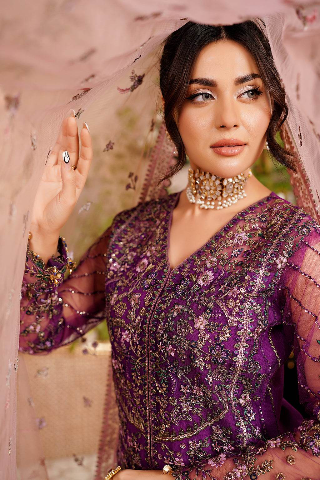 Aarzu Luxury Embroidered Vol-03 Unstitched 3Pcs - Jotey