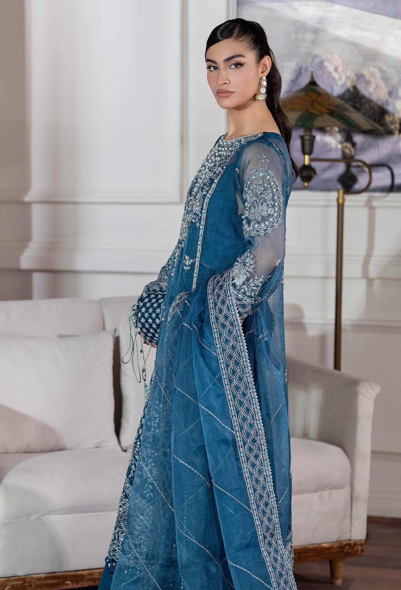 Adan's Libas Traditional Essence Unstitched Semi Formals 3pcs - Jotey