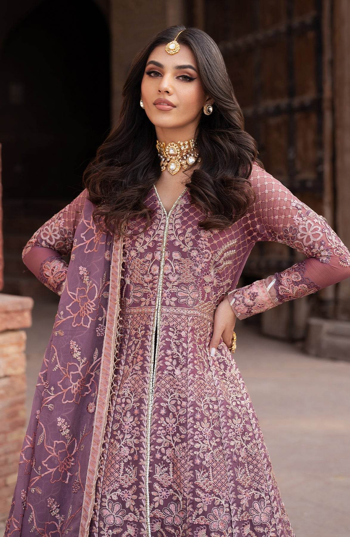 Shehnai By Zarif Embroidered Luxury Wedding Unstitched 3pcs - Jotey