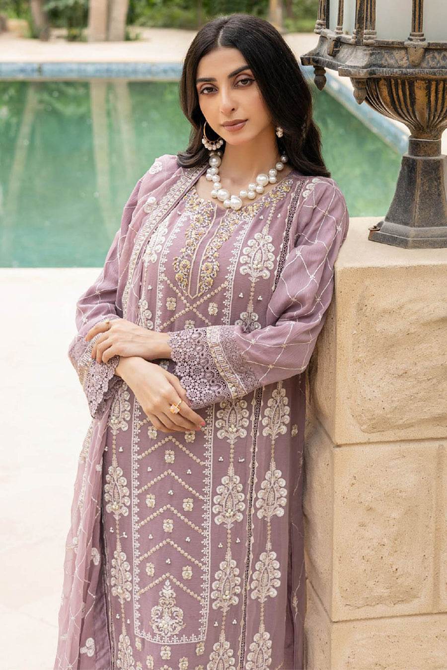 SOHA By Noori Stitched Chiffon Luxury 3pcs - Jotey