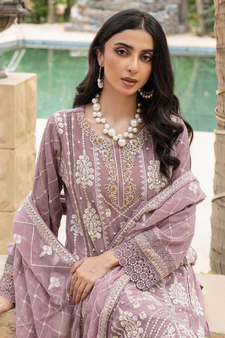 SOHA By Noori Stitched Chiffon Luxury 3pcs - Jotey