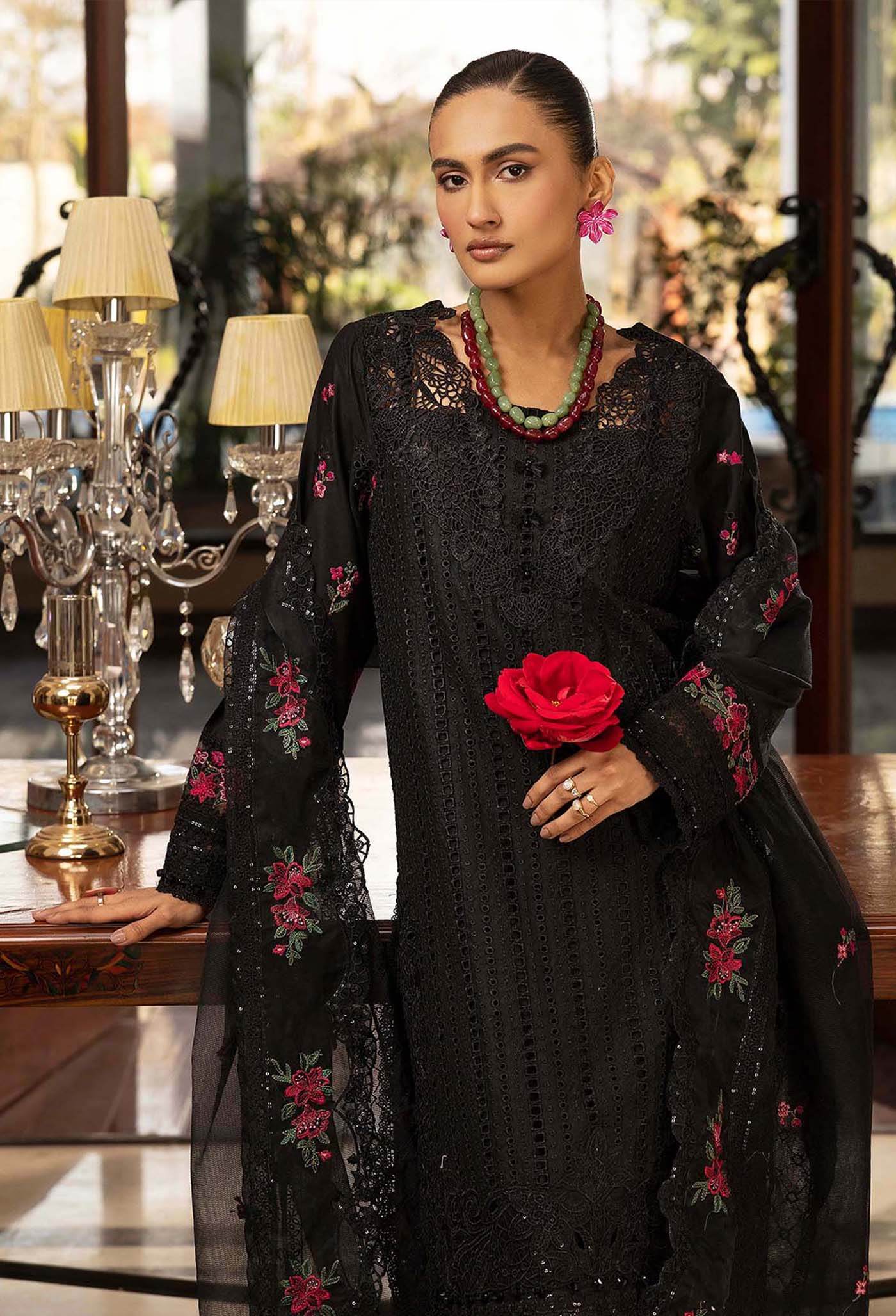 Adans Libas Summer's Dream Embroidered Lawn Unstitched 3 Piece - Jotey