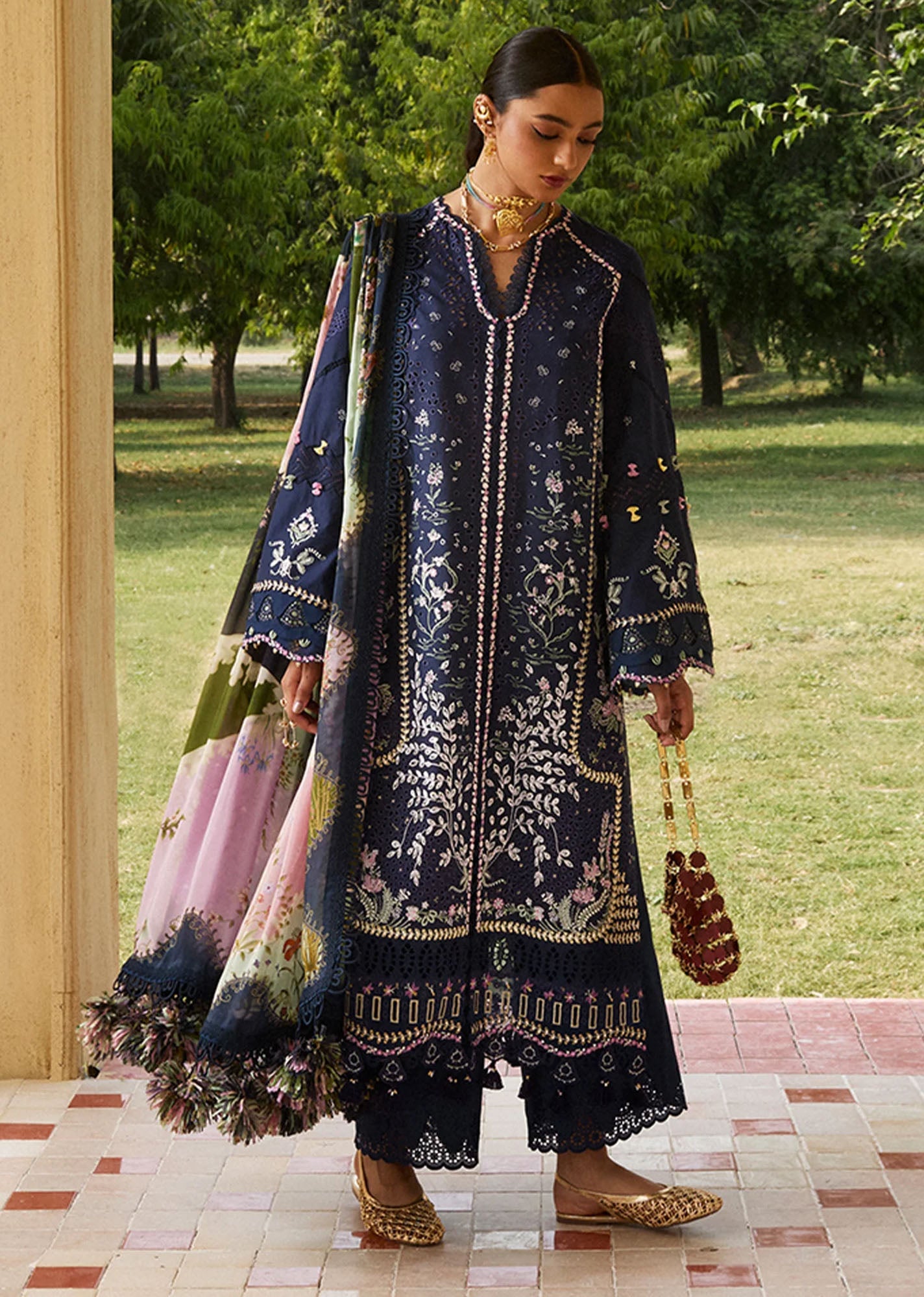 Lawn'25 Eid by Suffuse Embroidered Lawn Unstitched 3Pcs