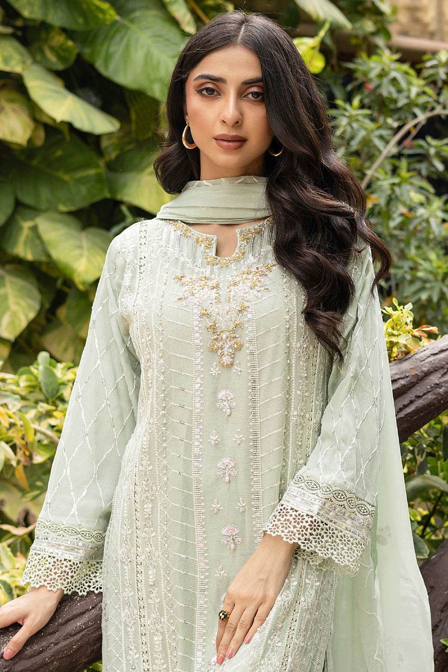 SOHA By Noori Stitched Chiffon Luxury 3pcs - Jotey