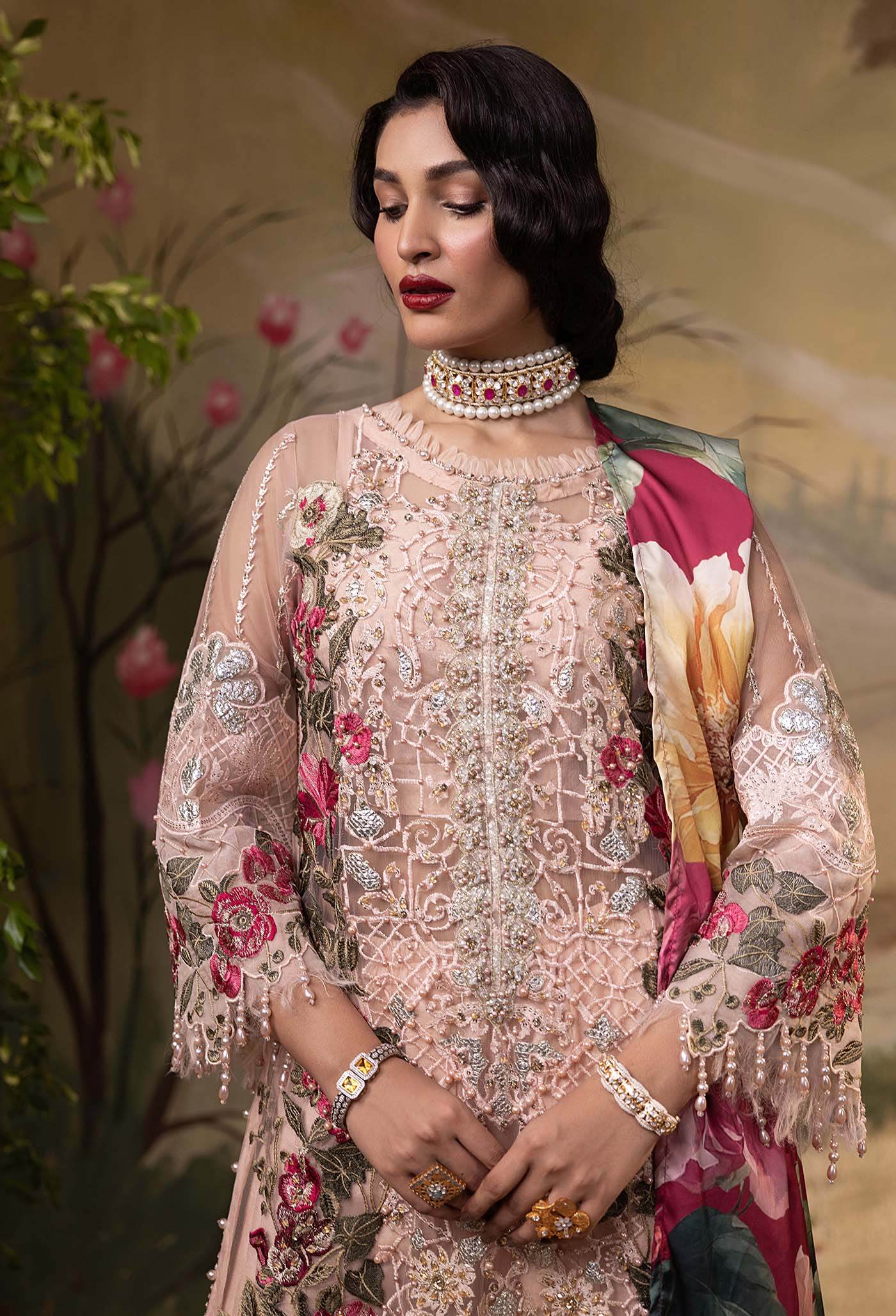 Adan's Libas Elysion Embroidered Festive Unstitched 3pcs - Jotey