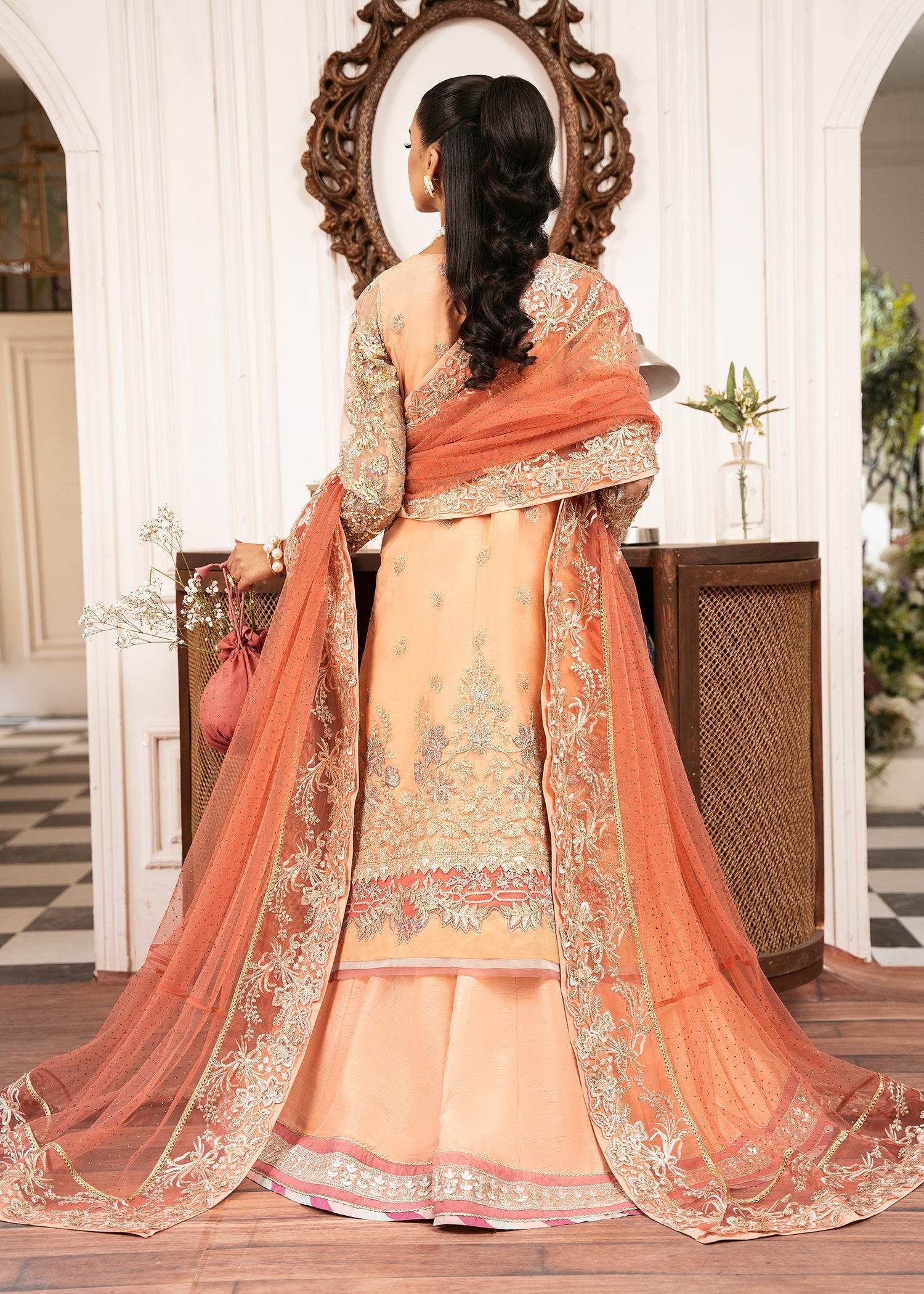 INAYAT Luxury Wedding Formals Unstitched 3pcs - Jotey