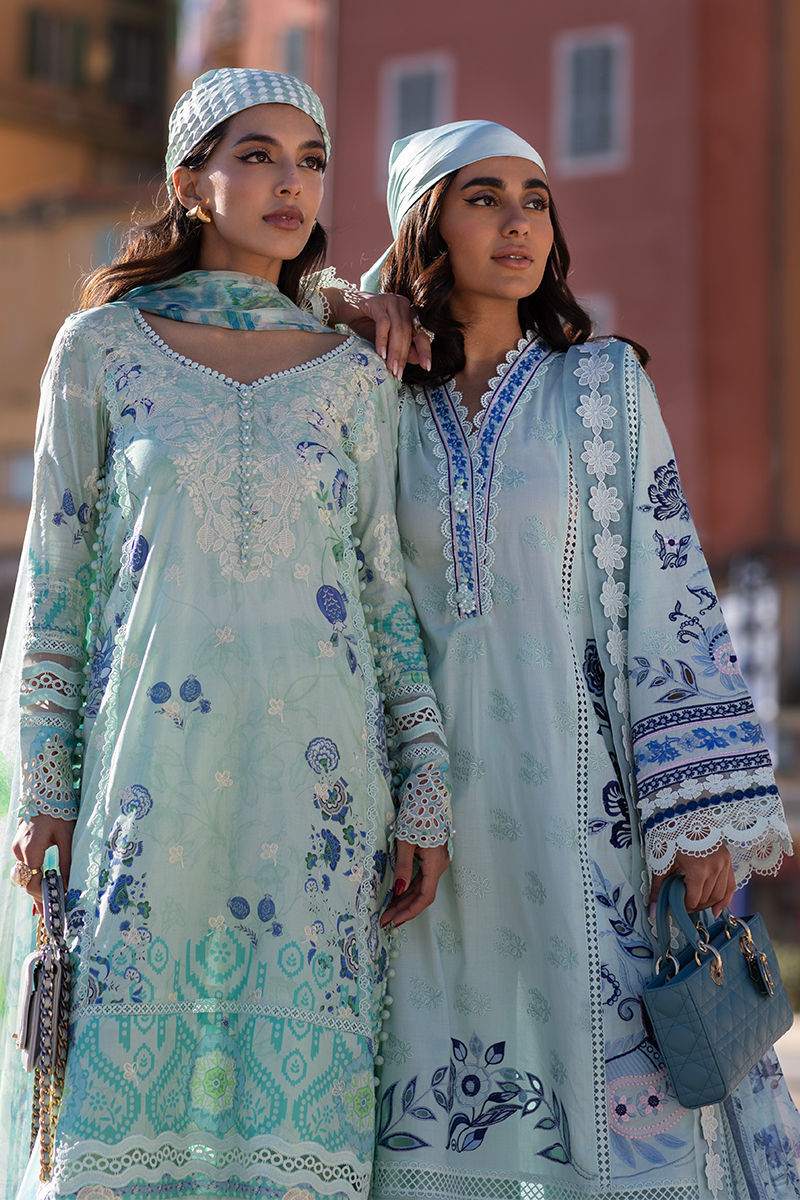 Zoha By Ansab Jahangir Embroidered Luxury Lawn'25 Unstitched 3pcs