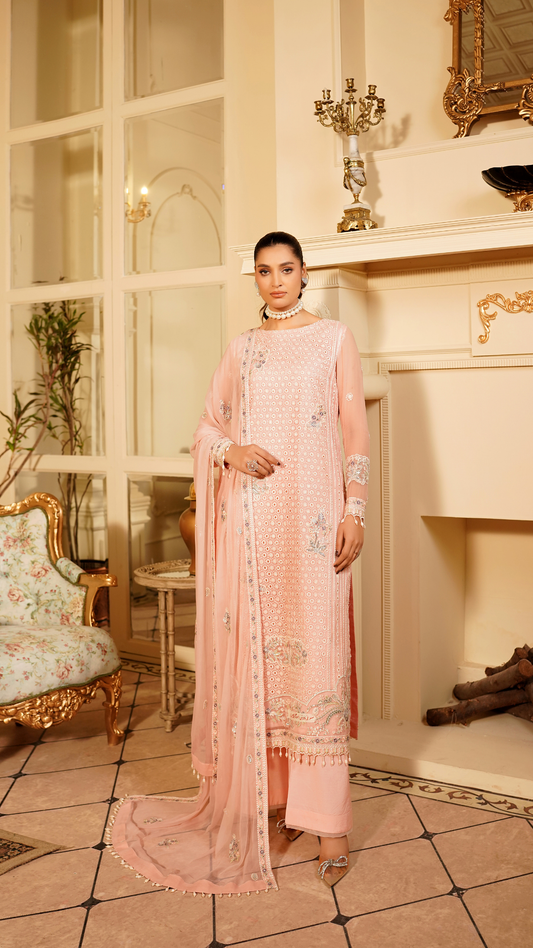 Farmaish By Zebtan Vol 7 Embroidered Chiffon Unstitched 3pcs