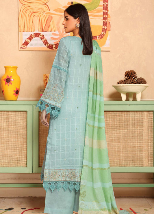 Ajra by Johra Embroidered Dobby Lawn Unstitched 3Pcs