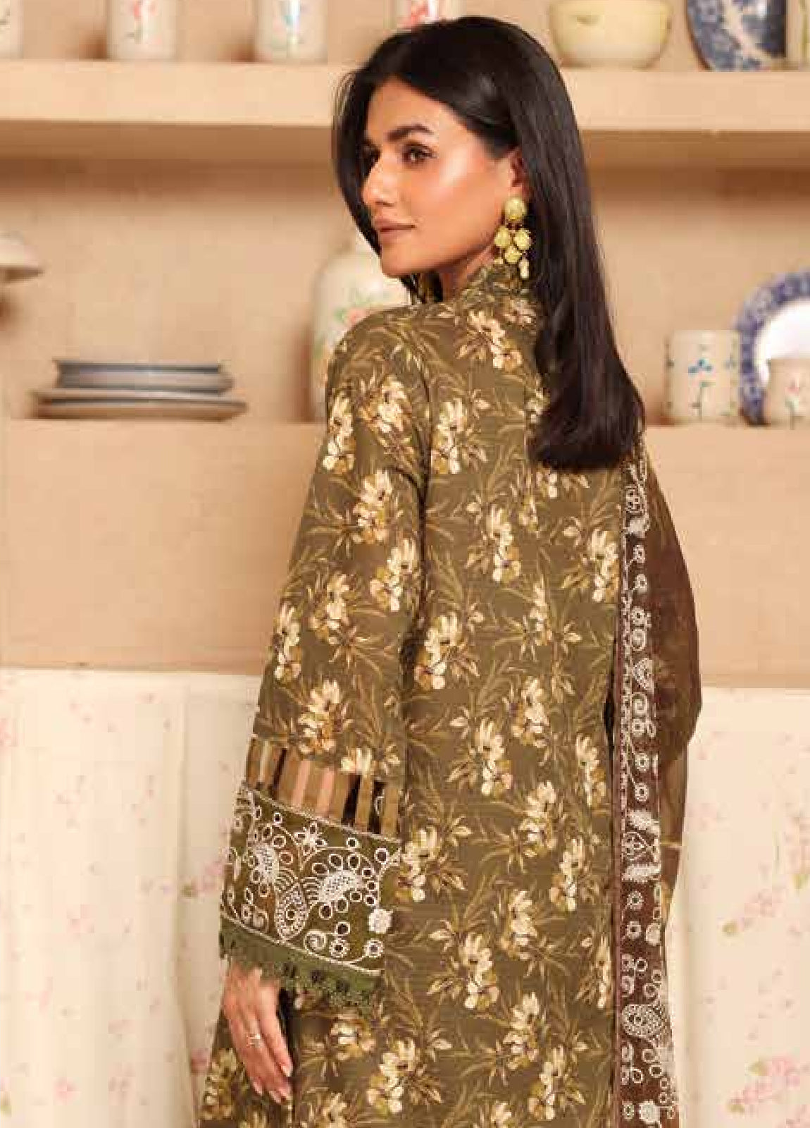 Aleeha by Johra Embroidered Chikankari + Printed Lawn Unstitched 3Pcs