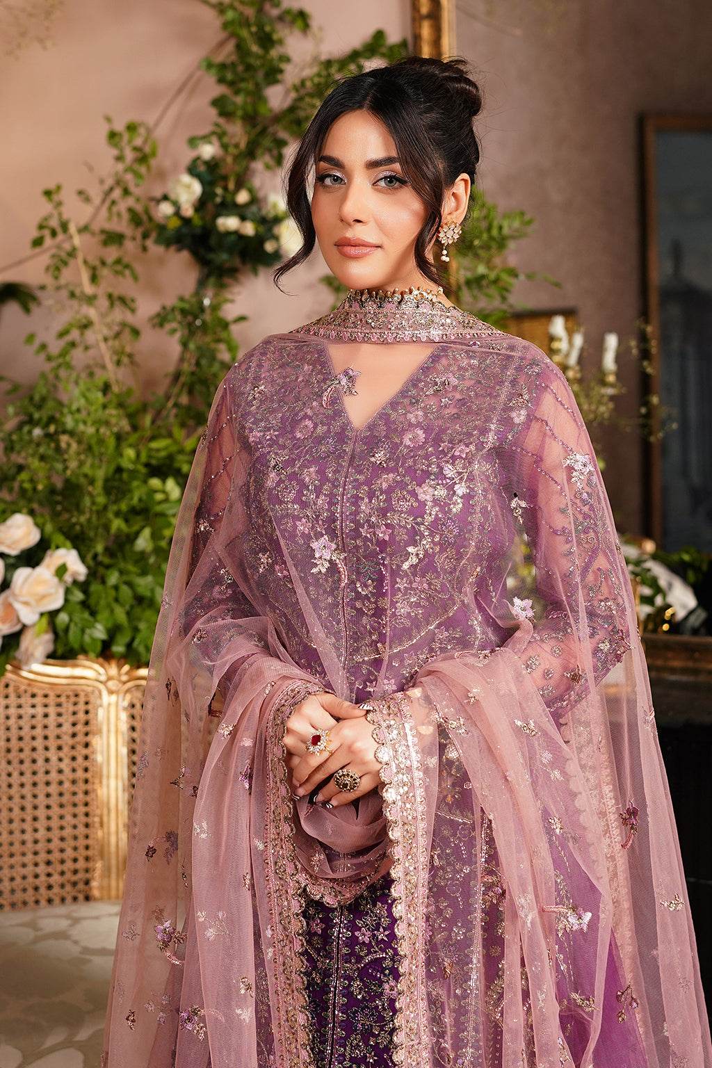 Aarzu Luxury Embroidered Vol-03 Unstitched 3Pcs - Jotey