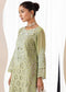 Zoya By ZA Clothes Embroidered Chiffon Semi-Stitched 3pcs - Jotey