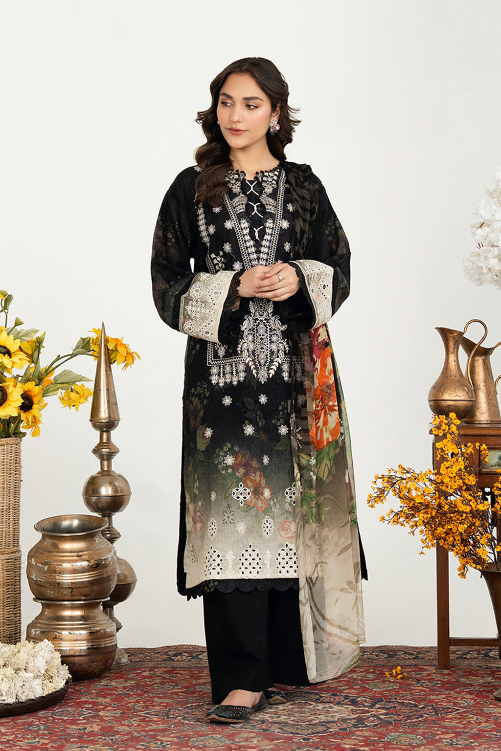 Sundas By Johra Embroidered Printed Lawn Unstitched 3Pcs