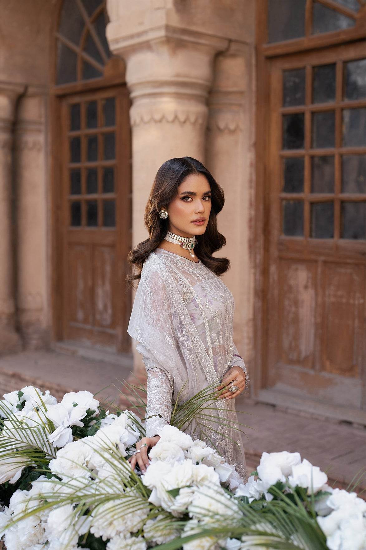 Shehnai By Zarif Embroidered Luxury Wedding Unstitched 3pcs - Jotey