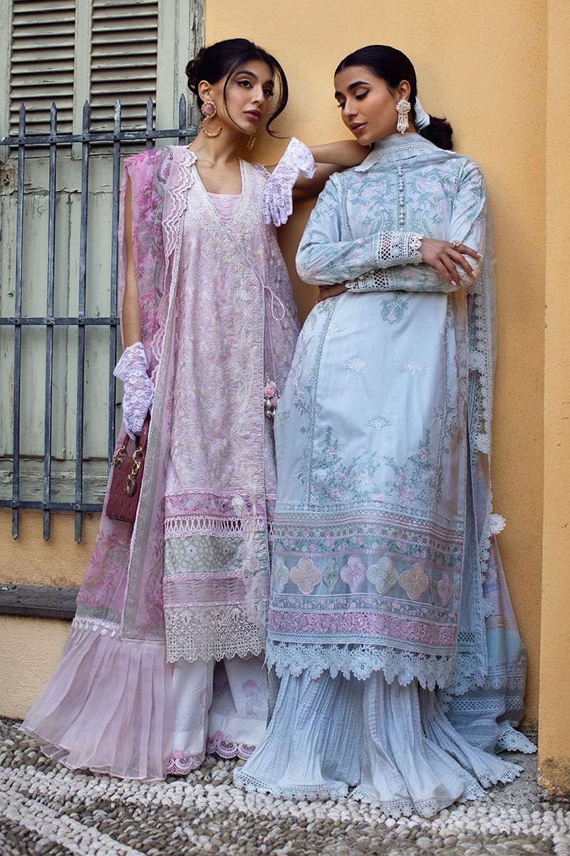 Zoha By Ansab Jahangir Embroidered Luxury Lawn'25 Unstitched 3pcs