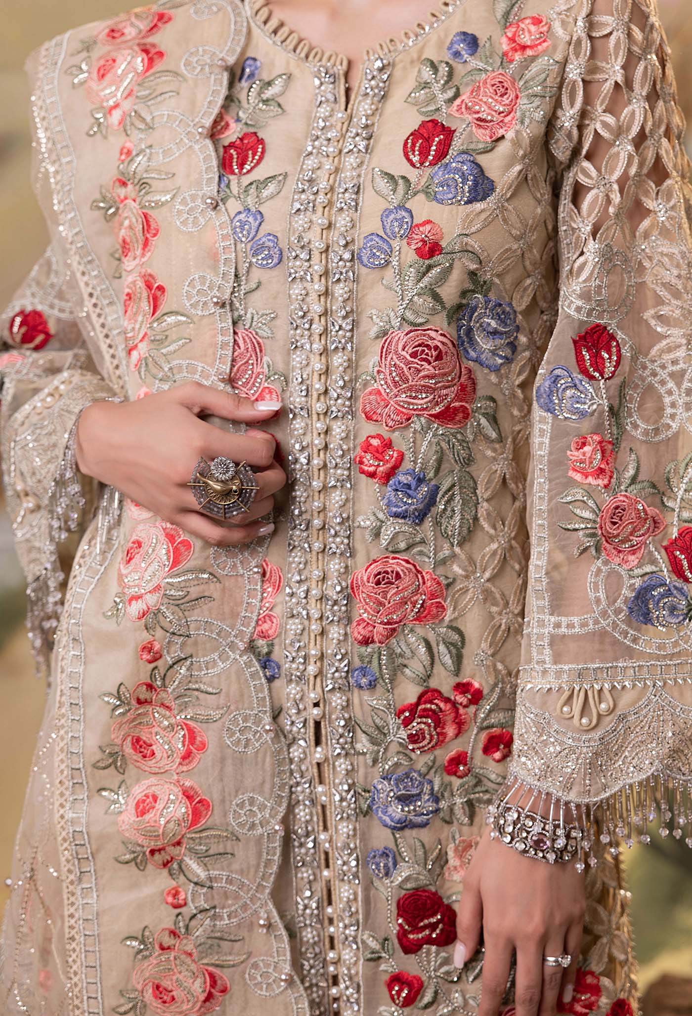 Adan's Libas Elysion Embroidered Festive Unstitched 3pcs - Jotey