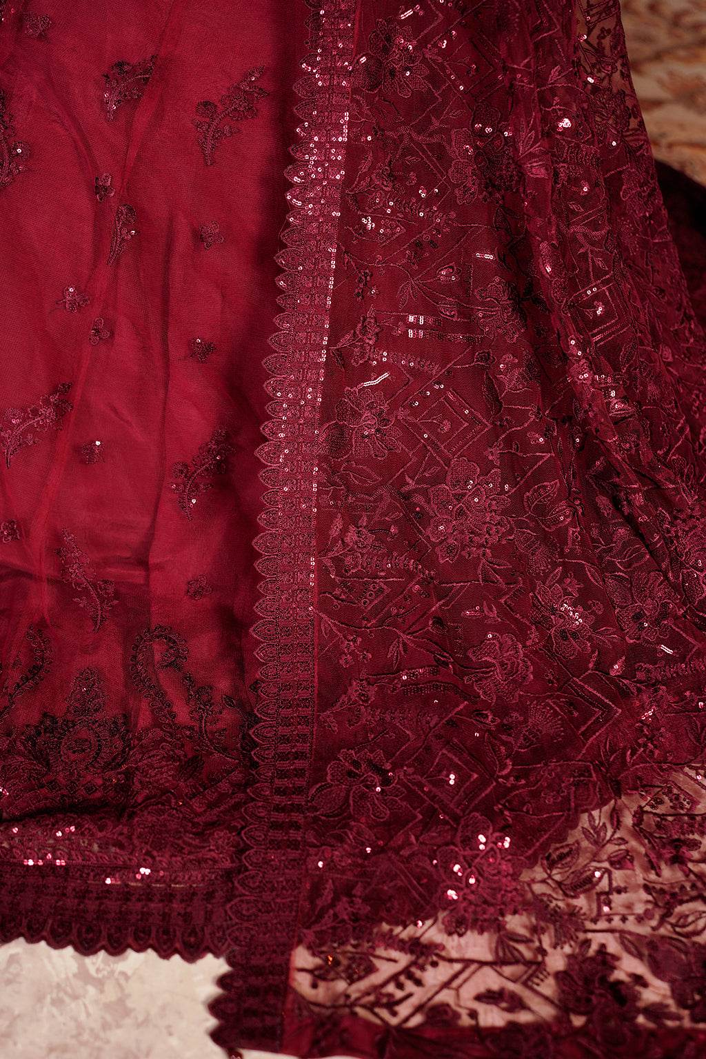 Aarzu Luxury Embroidered Vol-03 Unstitched 3Pcs - Jotey