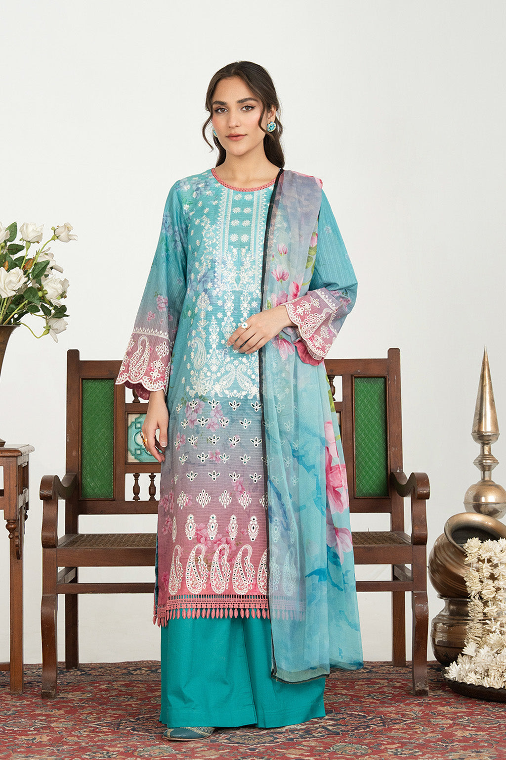 Sundas By Johra Embroidered Printed Lawn Unstitched 3Pcs