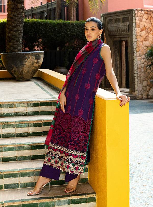 Zainab Chottani Chikankari'25 Unstitched Lawn 3pcs - Jotey