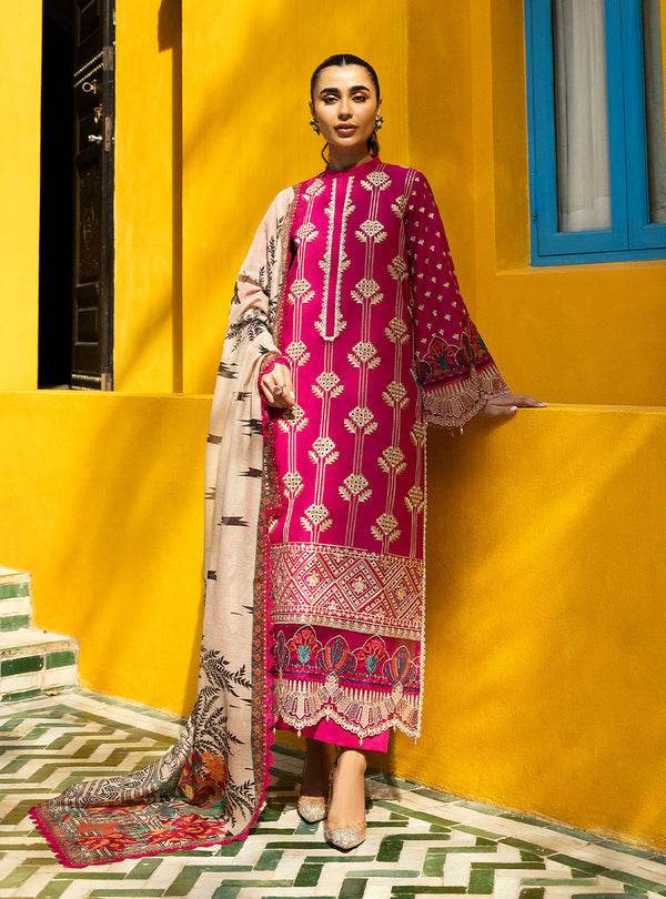 Zainab Chottani Chikankari'25 Unstitched Lawn 3pcs - Jotey