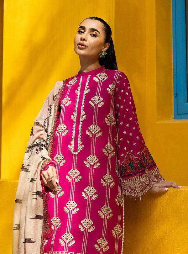 Zainab Chottani Chikankari'25 Unstitched Lawn 3pcs - Jotey