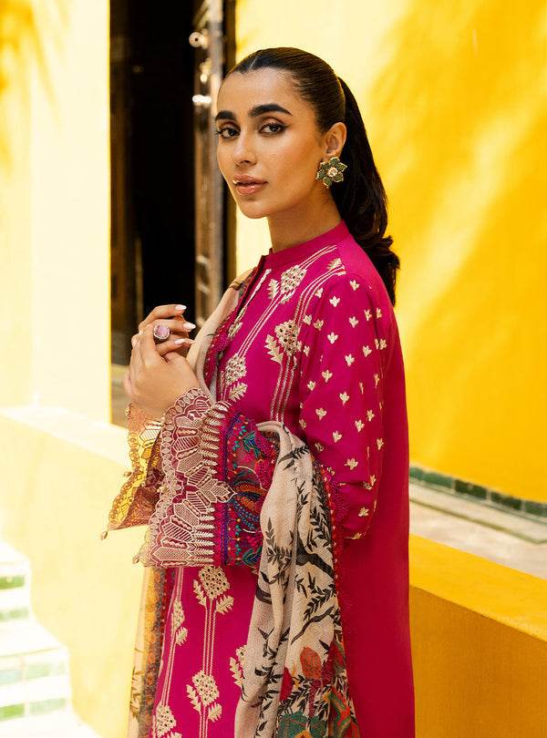 Zainab Chottani Chikankari'25 Unstitched Lawn 3pcs - Jotey