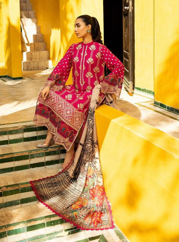 Zainab Chottani Chikankari'25 Unstitched Lawn 3pcs - Jotey