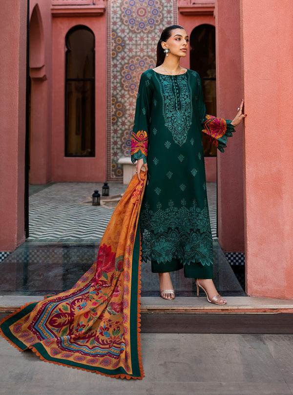 Zainab Chottani Chikankari'25 Unstitched Lawn 3pcs - Jotey