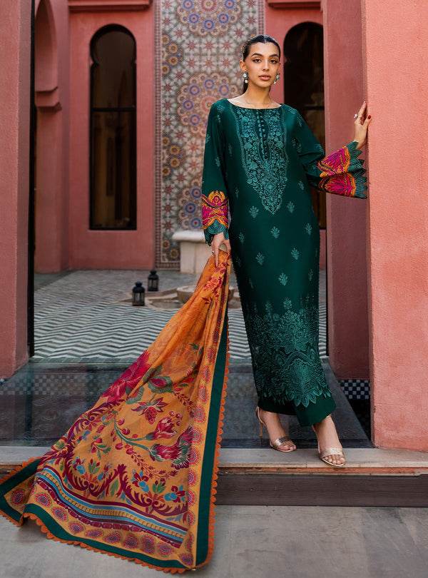 Zainab Chottani Chikankari'25 Unstitched Lawn 3pcs - Jotey