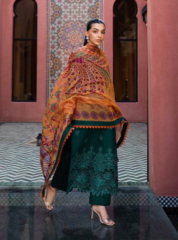 Zainab Chottani Chikankari'25 Unstitched Lawn 3pcs - Jotey