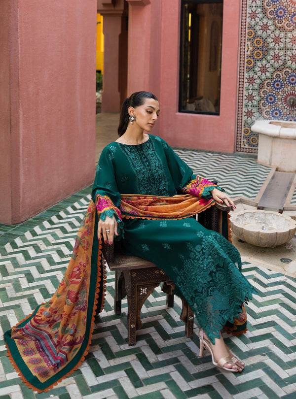 Zainab Chottani Chikankari'25 Unstitched Lawn 3pcs - Jotey