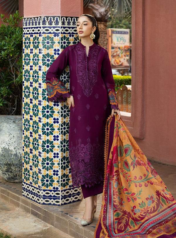 Zainab Chottani Chikankari'25 Unstitched Lawn 3pcs - Jotey