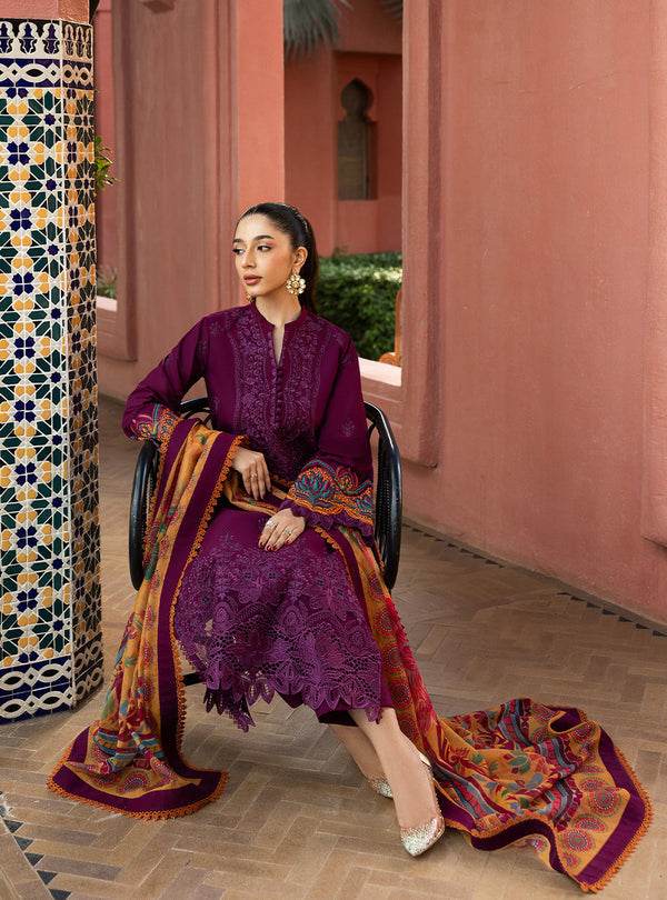 Zainab Chottani Chikankari'25 Unstitched Lawn 3pcs - Jotey