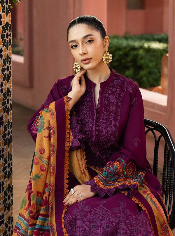 Zainab Chottani Chikankari'25 Unstitched Lawn 3pcs - Jotey