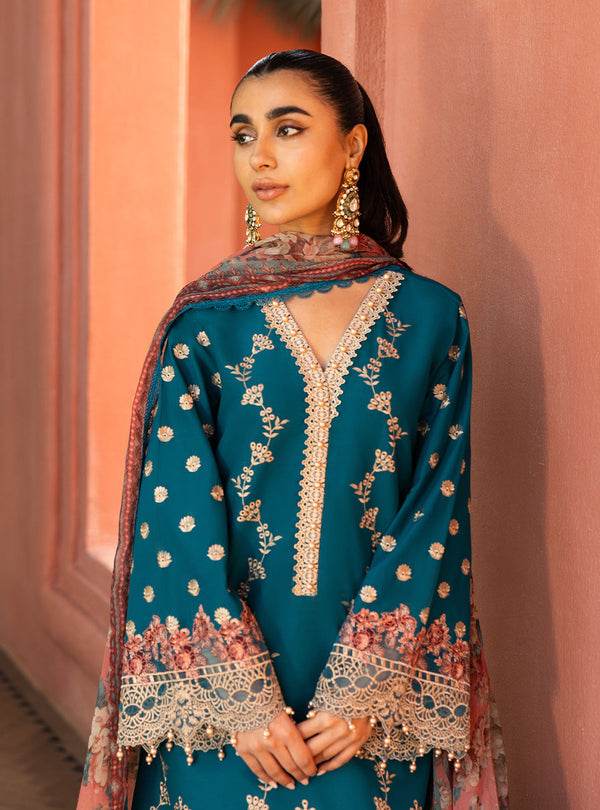 Zainab Chottani Chikankari'25 Unstitched Lawn 3pcs - Jotey