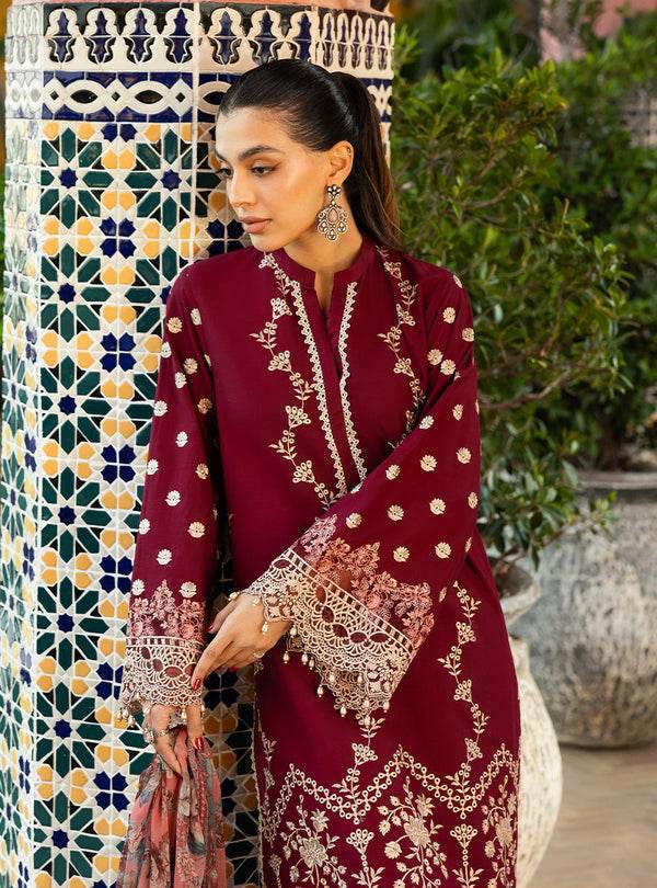Zainab Chottani Chikankari'25 Unstitched Lawn 3pcs - Jotey