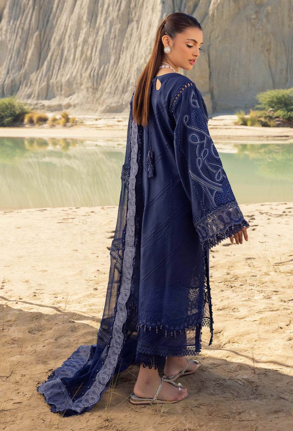 Adans Libas Summer Inspired Embroidered Premium Lawn Unstitched 3 Piece - Jotey