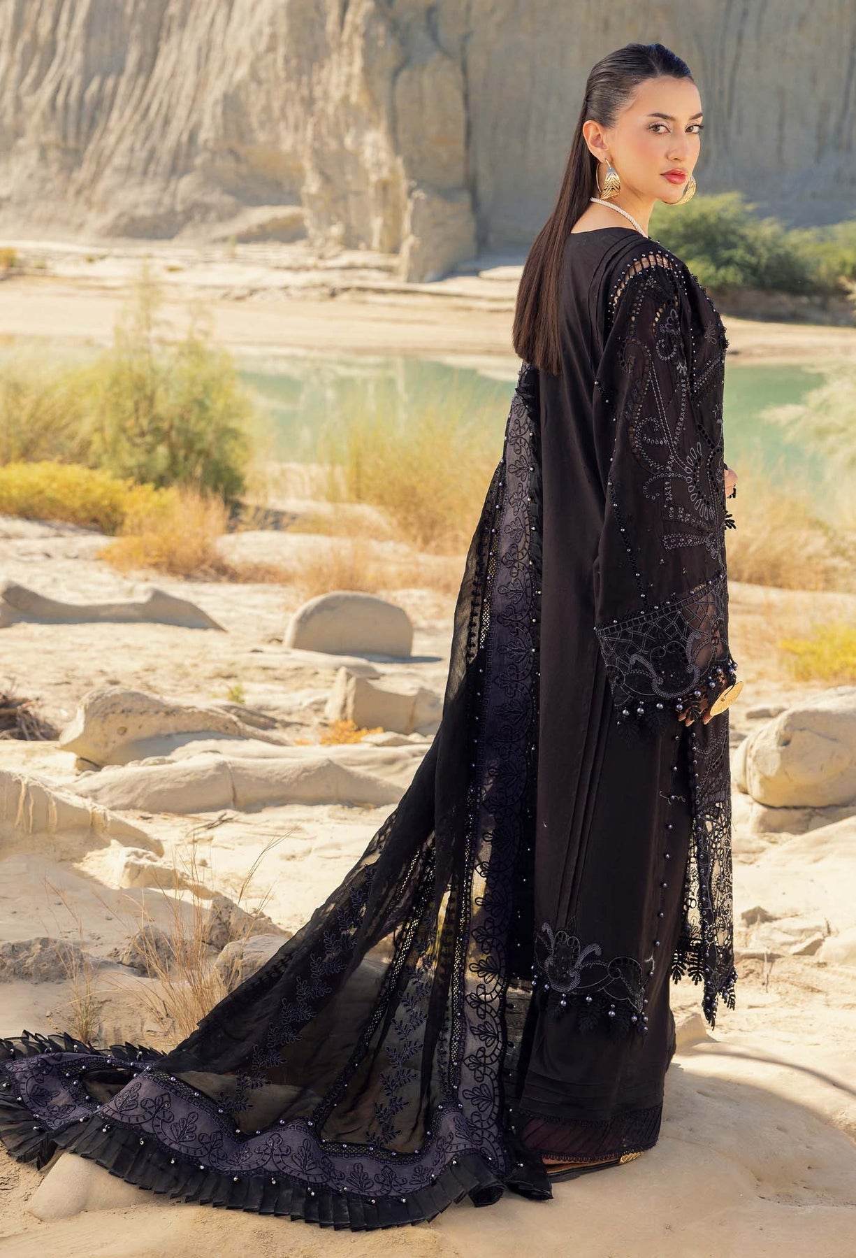 Adans Libas Summer Inspired Embroidered Premium Lawn Unstitched 3 Piece - Jotey