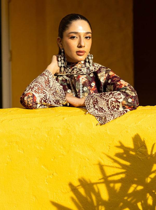 Zainab Chottani Chikankari'25 Unstitched Lawn 3pcs - Jotey