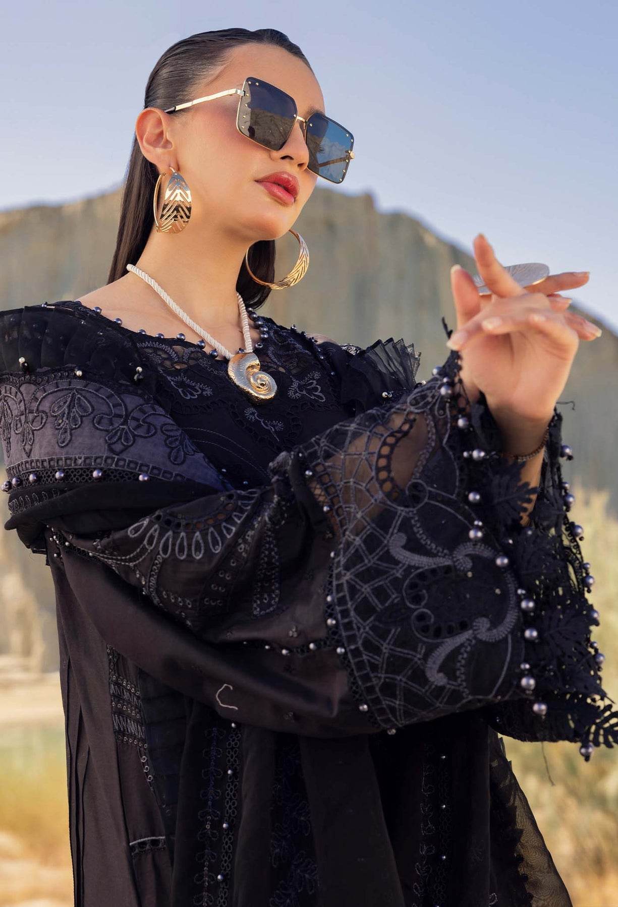 Adans Libas Summer Inspired Embroidered Premium Lawn Unstitched 3 Piece - Jotey