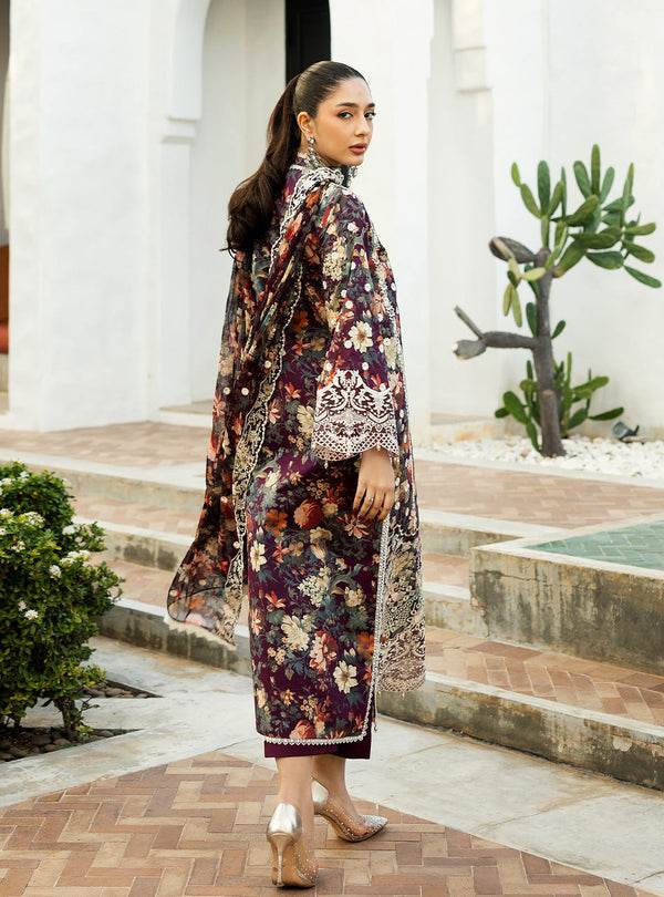 Zainab Chottani Chikankari'25 Unstitched Lawn 3pcs - Jotey
