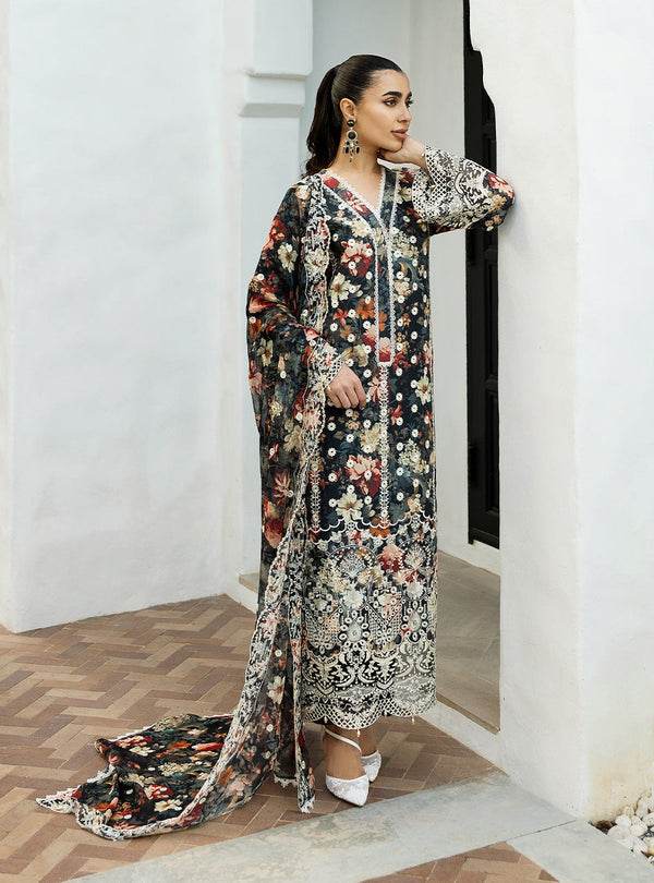 Zainab Chottani Chikankari'25 Unstitched Lawn 3pcs - Jotey