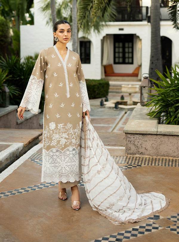 Zainab Chottani Chikankari'25 Unstitched Lawn 3pcs - Jotey